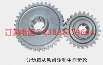 分動箱從動齒輪和中間齒輪